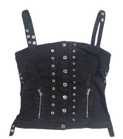 90s cybergoth mall goth corset