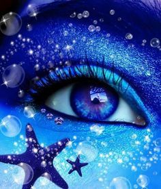 Turquoise Purple Eye