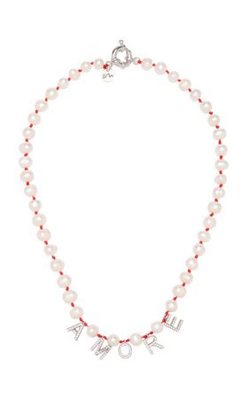 Amore Sterling Silver Pearl Necklace By Maison Irem | Moda Operandi