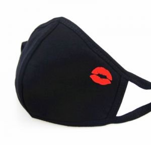 Red Lips Pattern Unisex Cotton Blend Anti Dust Face Mouth Mask 1