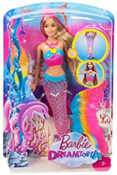 Amazon.com: Barbie Doll Mermaid with Light-up Tail! [Amazon Exclusive]: Barbie: Toys & Games