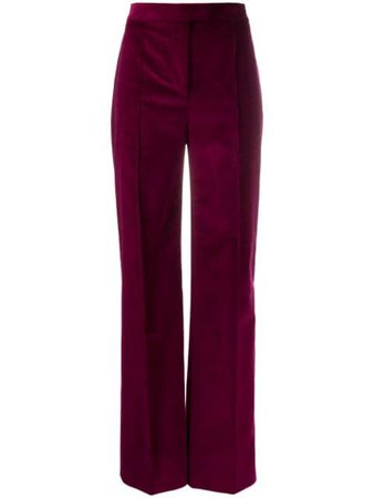 Shop pink Victoria Victoria Beckham corduroy wide-leg trousers with Express Delivery - Farfetch