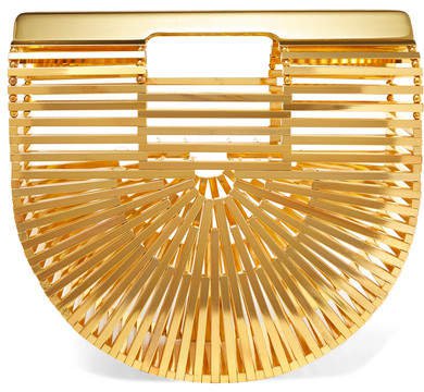 Ark Mini Gold-tone Clutch - Brass