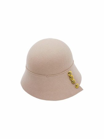 Button Felt Hat Light Beige | W Concept