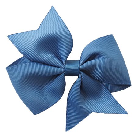 Pinwheel Bow Hair Clip - Riverside Blue - Glammrags