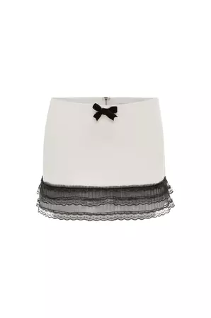 Ambrose Mini Skirt | White – With Jéan