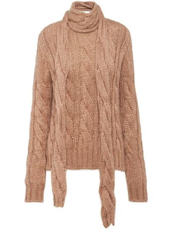 Prada cable-knit Mohair Sweater - Farfetch