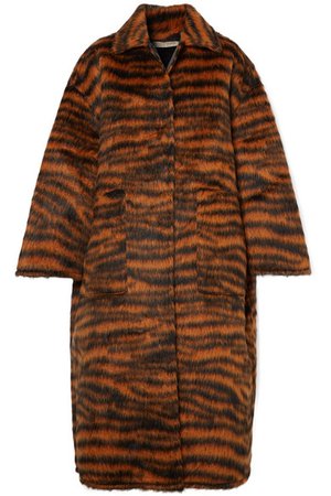 Bottega Veneta | Oversized tiger-print llama-blend coat | NET-A-PORTER.COM