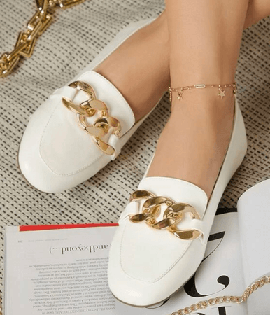 white loafers