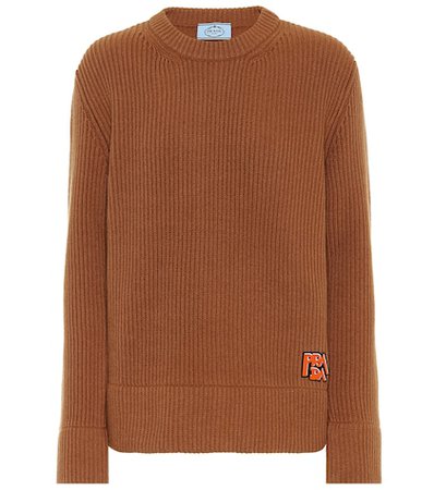 Ribbed cashmere and wool sweater