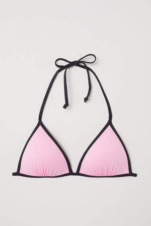 Push-up Triangle Bikini Top - Pink