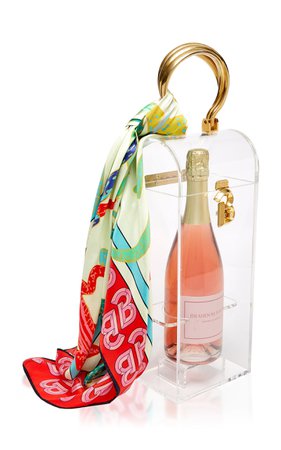 Acrylic And Brass Champagne Box by Brandon Maxwell | Moda Operandi