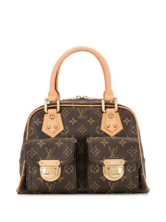 Shop brown Louis Vuitton 2005 pre-owned Manhattan PM tote with Express Delivery - Farfetch