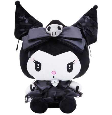gothic lolita kuromi + my melody accessories from hot topic
