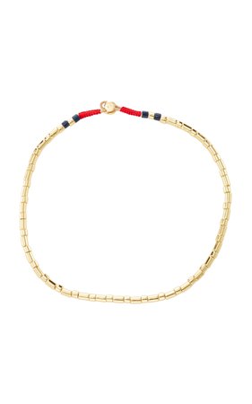 Peacoat U-Tube Bright Gold Necklace by Roxanne Assoulin | Moda Operandi