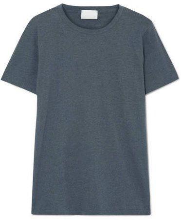 Handvaerk - Pima Cotton And Alpaca-blend Jersey T-shirt - Anthracite