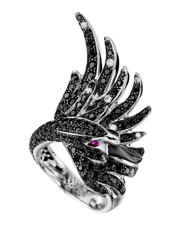 Boucheron 18k Sapphire Cypris, The Swan Ring