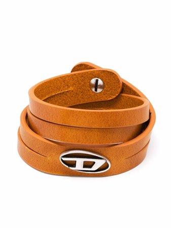 Diesel leather-wrap Bracelet