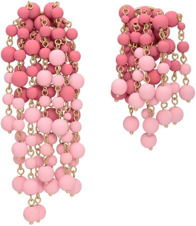 Jacquemus: Pink 'Les Mimosas' Earrings | SSENSE