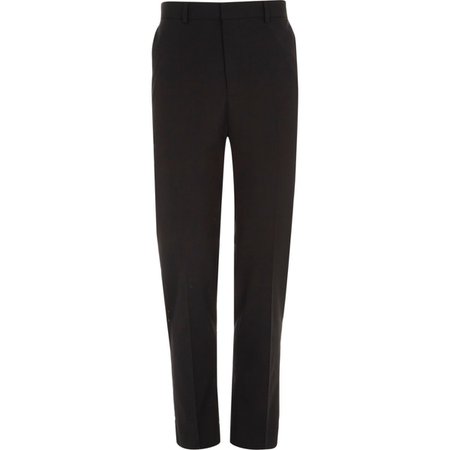 Black slim fit smart trousers - Smart Trousers - Trousers - men