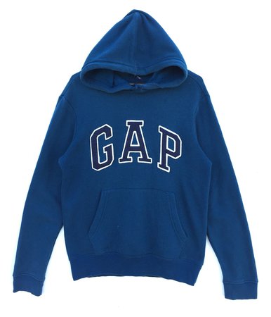 blue GAP hoodie