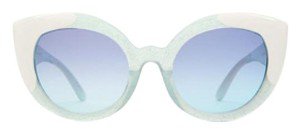 CRAP Eyewear White / Sky Blue Diamond Brunch Sunglasses - Tradesy