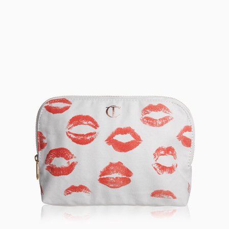 White Lip Printed Makeup Bag: 1st Edition Makeup Bag | Charlotte Tilbury