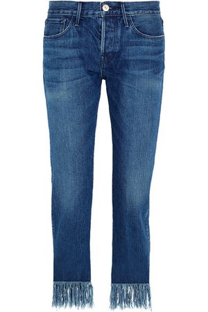 3x1 | WM3 Crop Fringe mid-rise straight-leg jeans | NET-A-PORTER.COM
