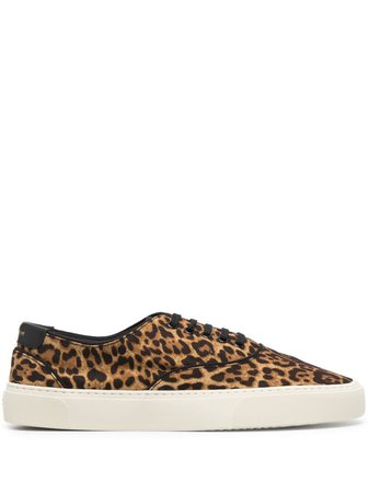 Saint Laurent Venice leopard-print sneakers