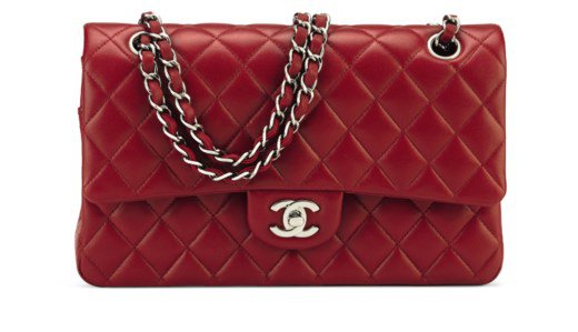 A RED LAMBSKIN LEATHER MEDIUM DOUBLE FLAP BAG WITH SILVER HARDWARE, CHANEL, 2012-2013 | Christie’s