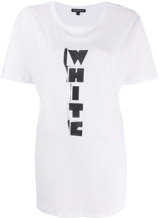 White print T-shirt