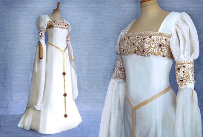 Elves Wedding Dress Medieval Renaissance Galadriel Arwen | Etsy