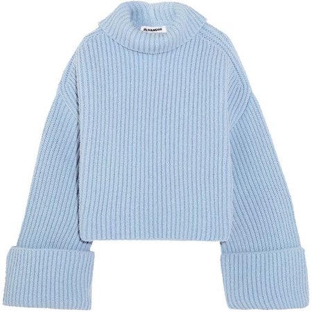 Jil Sander Oversized ribbed wool-blend turtleneck sweater (62.730 RUB)
