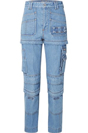 Balenciaga | Convertible high-rise straight-leg jeans | NET-A-PORTER.COM