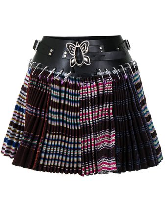 Chopova Lowena mix-print Pleated Mini Skirt - Farfetch