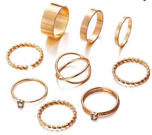 Gold Ring Set