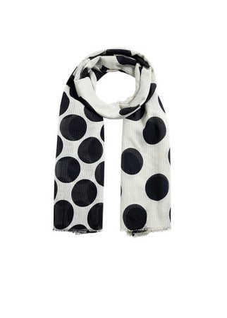 MANGO Spots print scarf