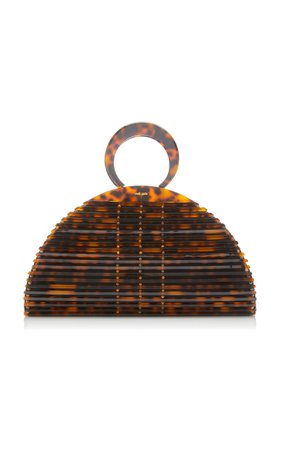 Neema Fan Acrylic Top Handle Bag by Cult Gaia | Moda Operandi