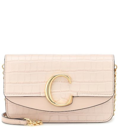 Chloé C Mini leather shoulder bag