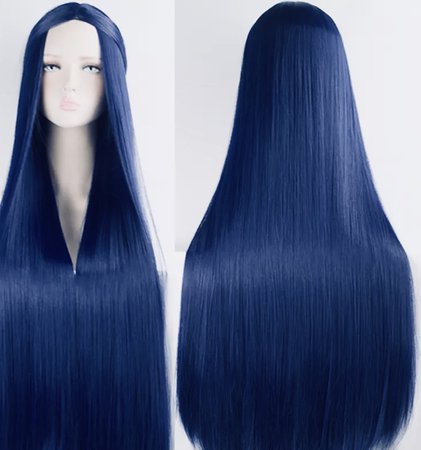 Wig Dark Blue