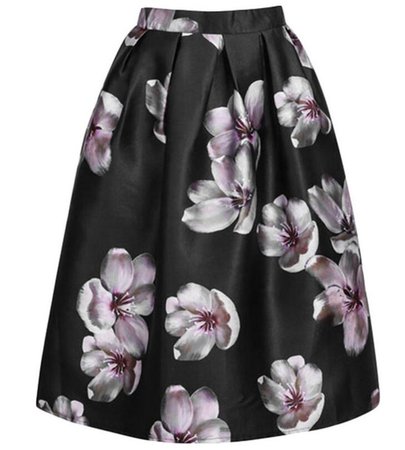 Floral Black skirt