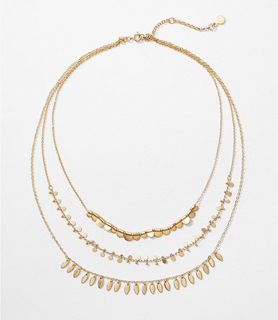 Petaled Layered Necklace | LOFT