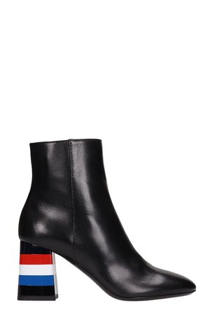 Sonia Rykiel Leather Block Heel Boots