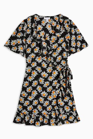 Daisy Ruffle Wrap Mini Dress | Topshop