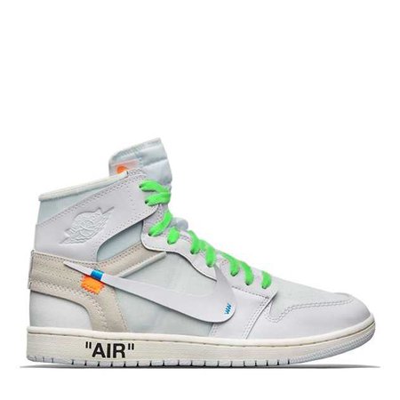 OFF WHITE AF1 HIGH NEON LACES