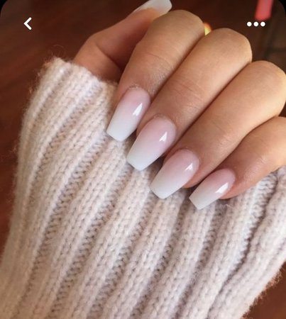 pink &white babyboom nails