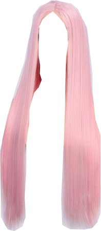 pastel pink hair wig