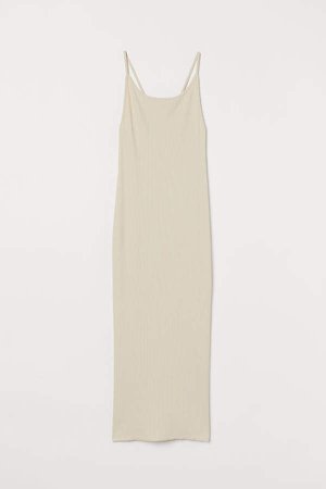Fitted Dress - Beige