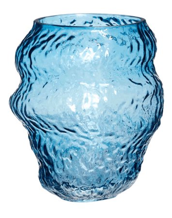 HEIM blue glass vase