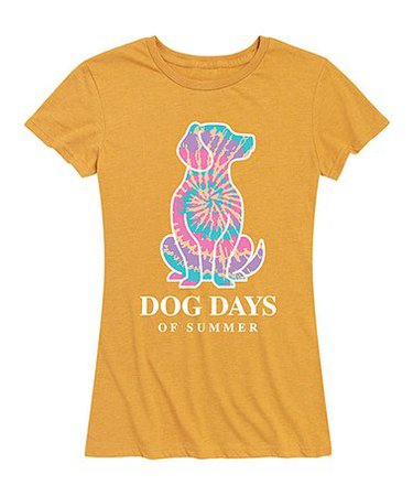 Instant Message Womens Heather Juniper Dog Days Of Summer Relaxed-Fit Tee - Women & Plus | Best Price and Reviews | Zulily